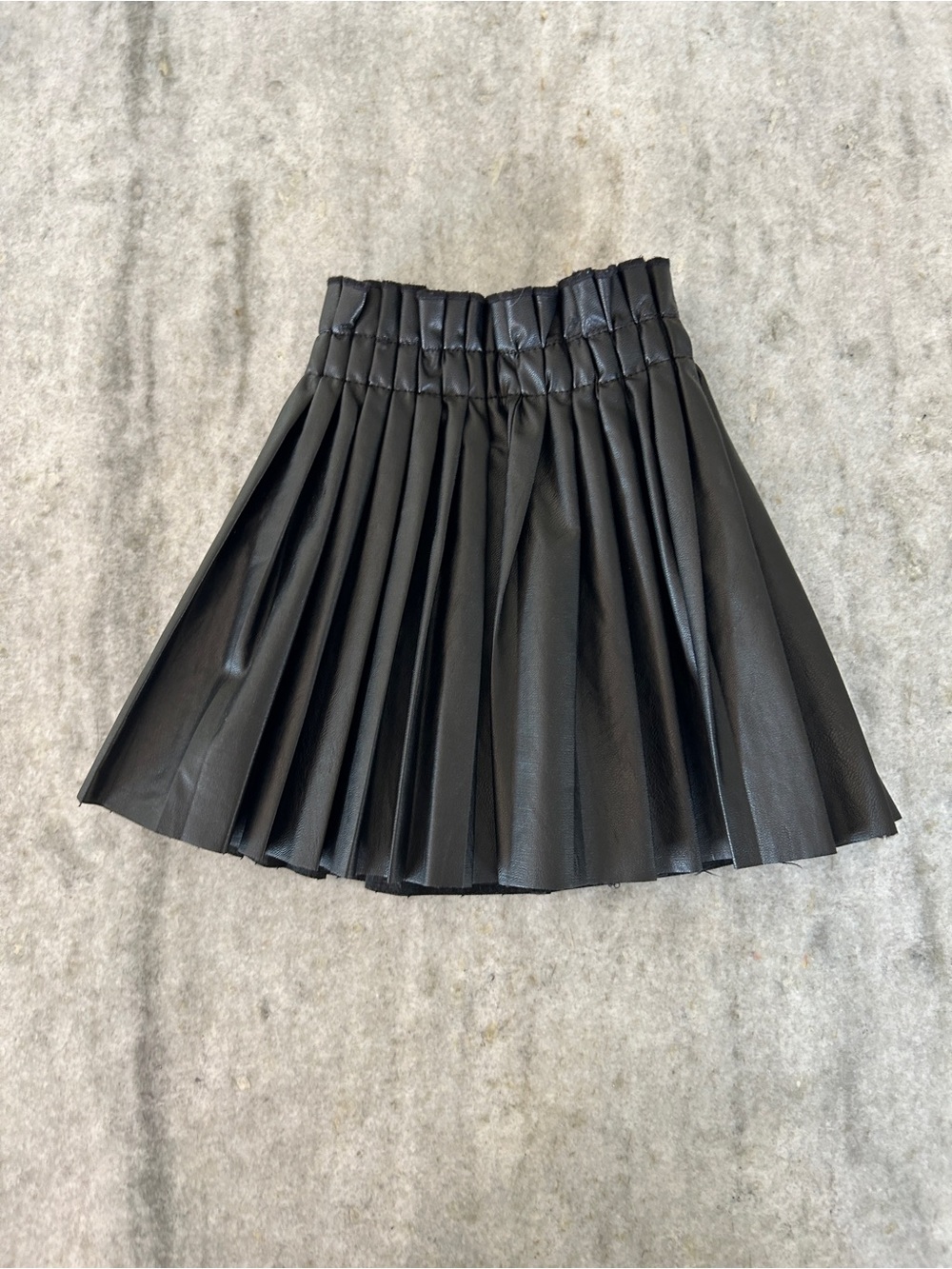 Pleated Faux Leather Skirt for Toddler Size 3T